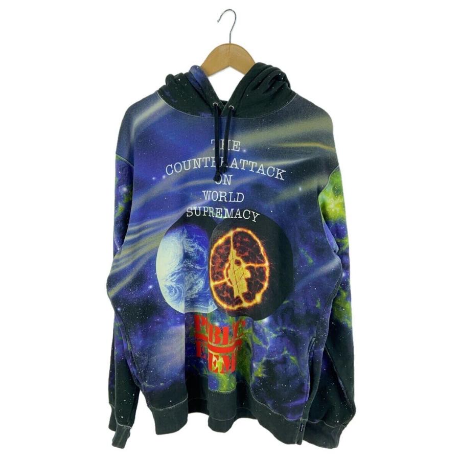 Supreme × UNDERCOVER / 18SS/Public Enemy Hooded/パーカー/L/コットン/PUP/総柄 Supreme◇18SS/UNDERCOVER×Public Enemy/パーカー/XL/コットン
