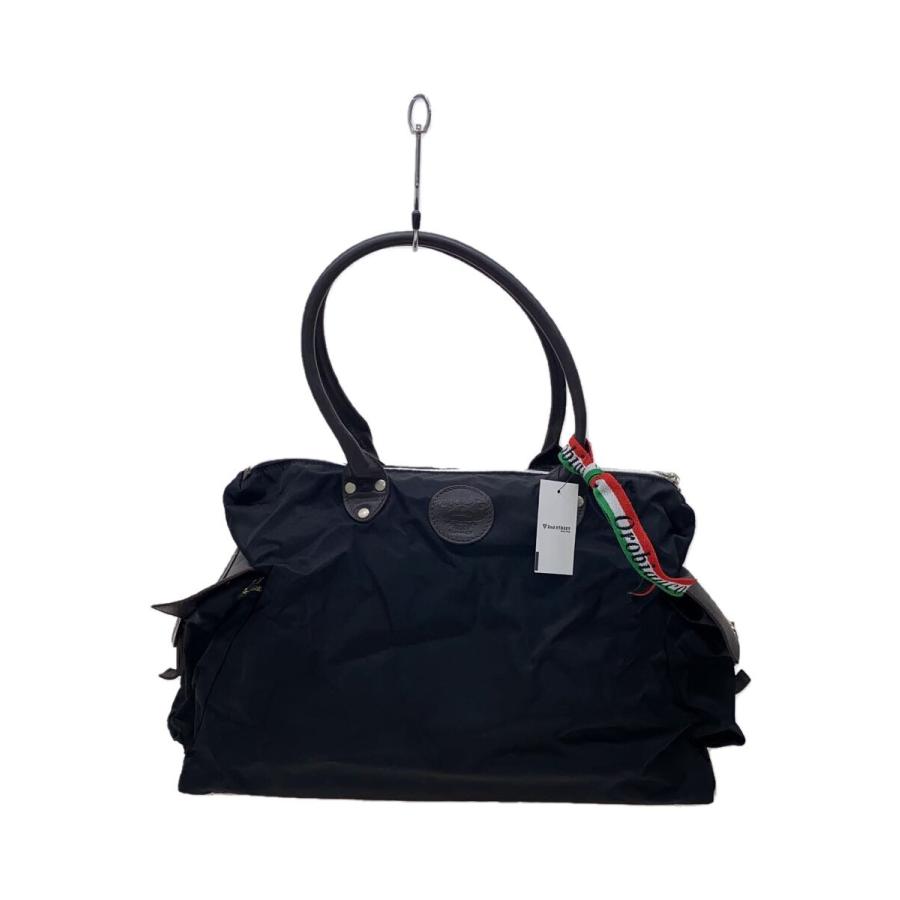 Orobianco　トートバッグ ナイロン× レザー Orobianco◇トートバッグ/ナイロン/BLK// : セカンドストリートYahoo