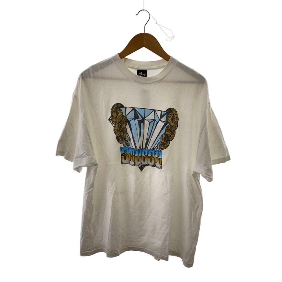 STUSSY◇Tシャツ/XL/コットン/WHT/RN94974/CA28629// : セカンド