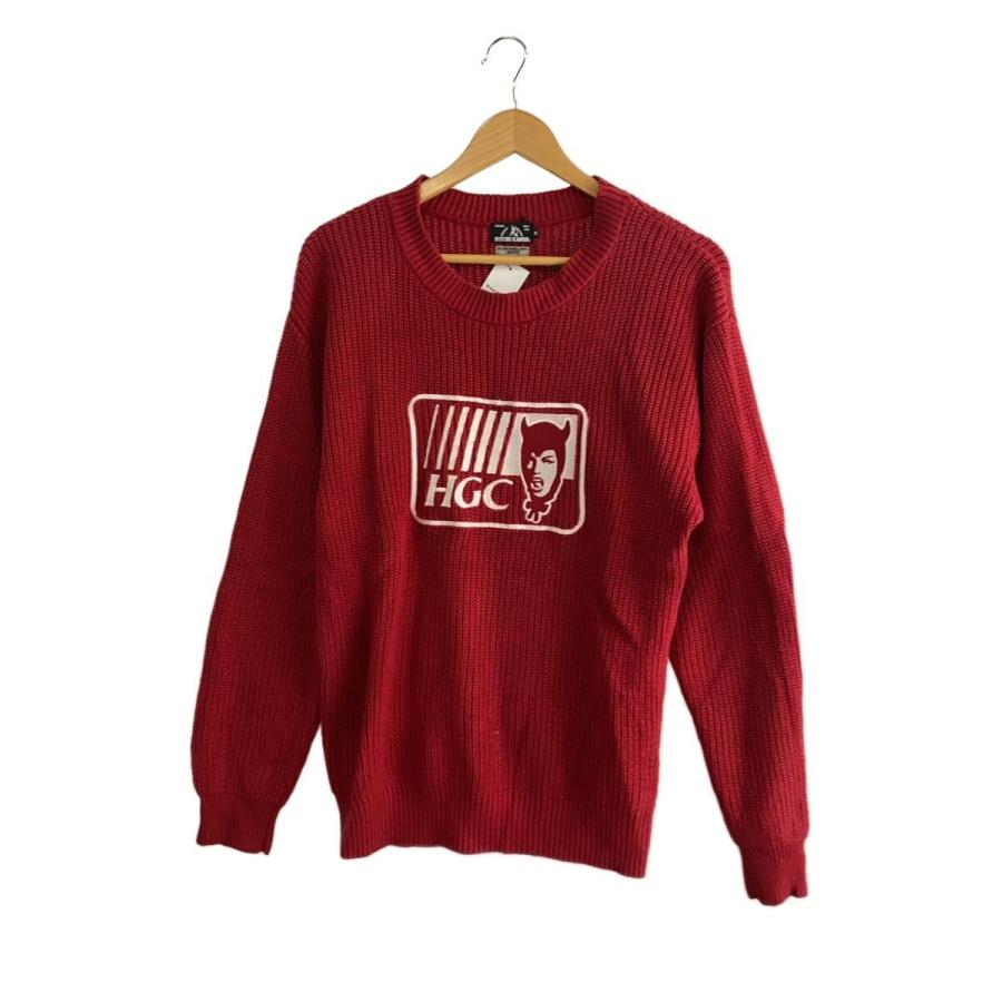 HYSTERIC GLAMOUR◇ニット・セーター(厚手)/M/コットン/RED/02181NS01
