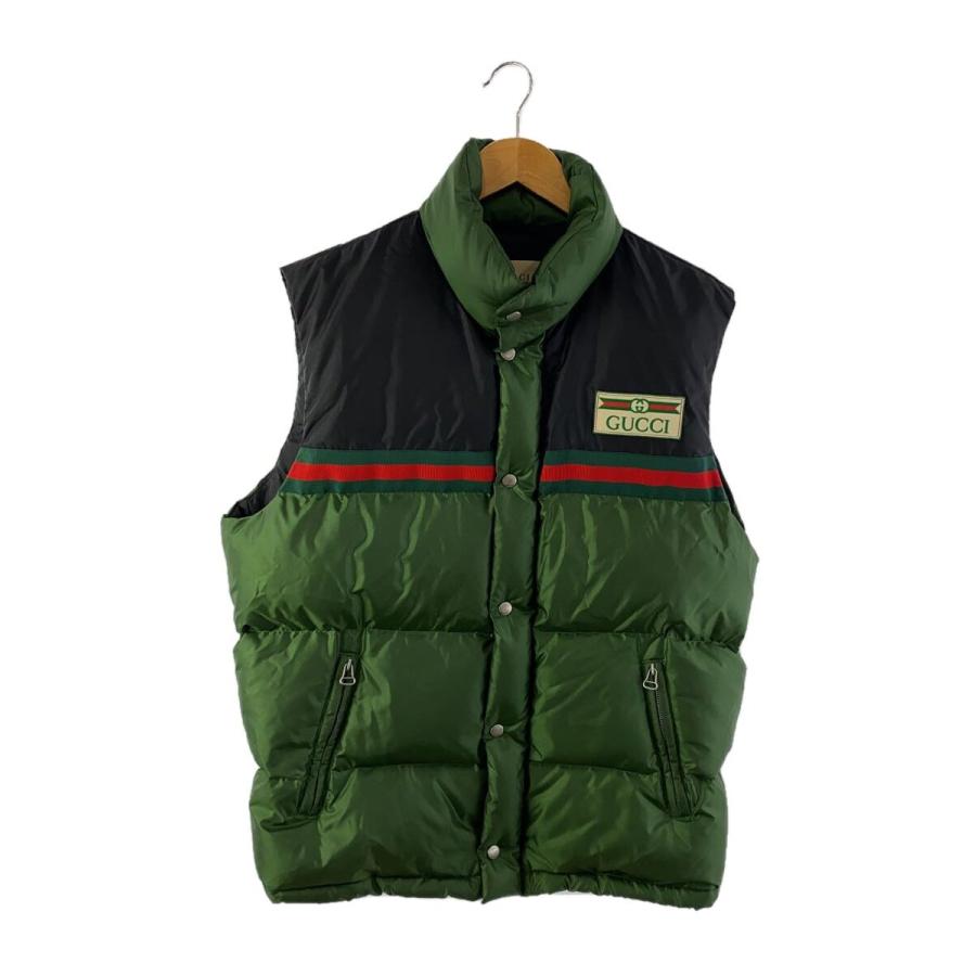 GUCCI◇ダウンベスト/44/ナイロン/GRN/698713 Z8A1T// : セカンド