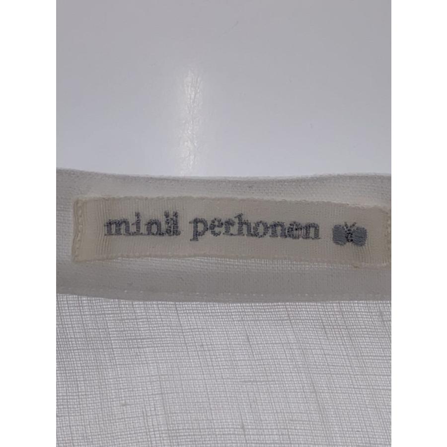 mina perhonen◇24SS/choucho/リネンギャザーブラウス/38/リネン/WHT