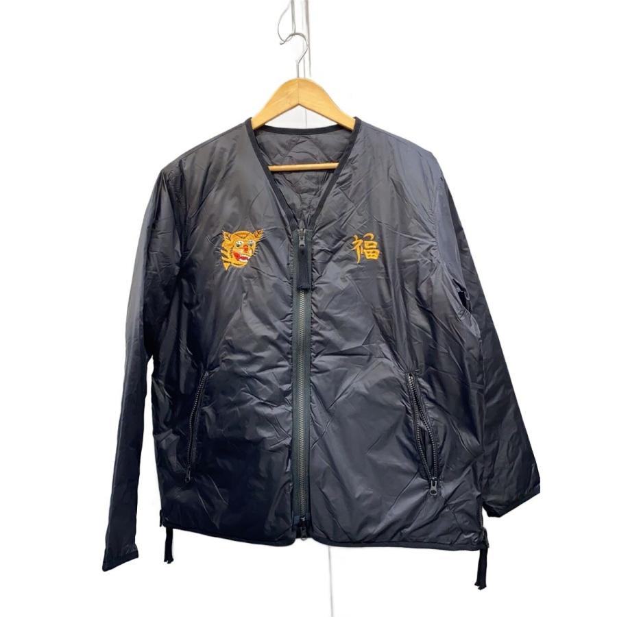 TAION◇リバーシブルベトジャン/ダウンジャケット/M/ナイロン/BLK