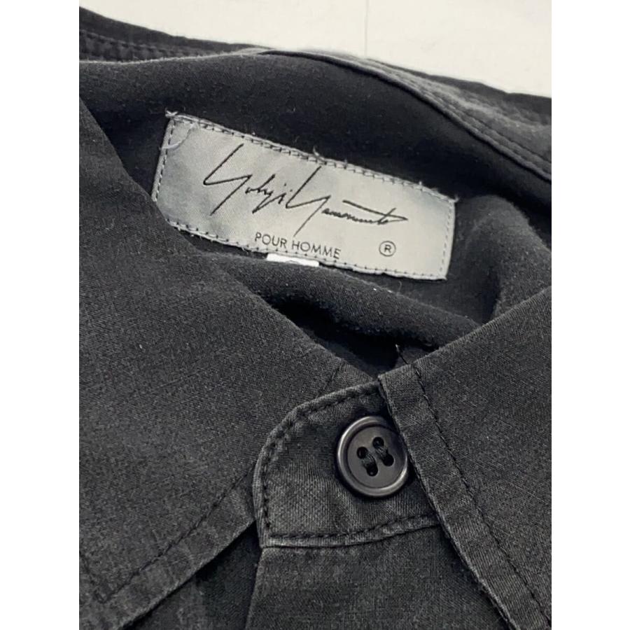 yohji yamamoto POUR HOMME◇長袖シャツ/3/--/BLK/HJ-B34-201