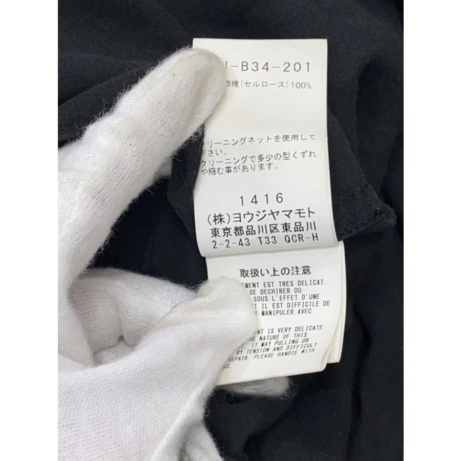 yohji yamamoto POUR HOMME◇長袖シャツ/3/--/BLK/HJ-B34-201