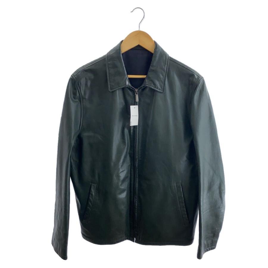 dunhill◇レザージャケット・ブルゾン/S/レザー/GRN : セカンド