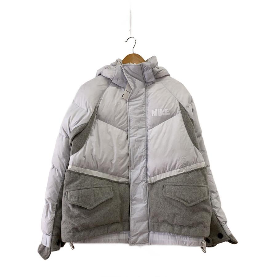 NIKE◇×sacai/ダウンジャケット/S/ナイロン/WHT/CT3269-043/全体的に
