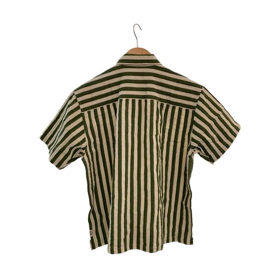 こうじページ STUSSY◇半袖シャツ/S/--/GRN/ストライプ/1110325 : セカンド