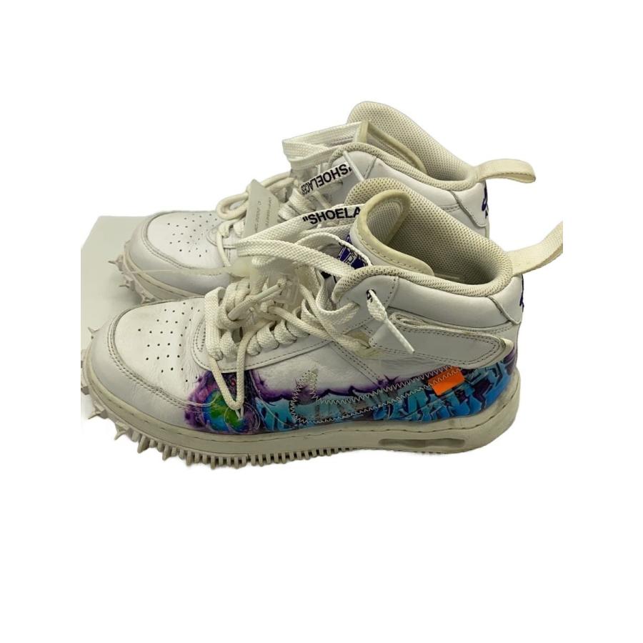 NIKE◇OFF-WHITE X AIR FORCE 1 MID GRAFFITI_オフホワイト エア