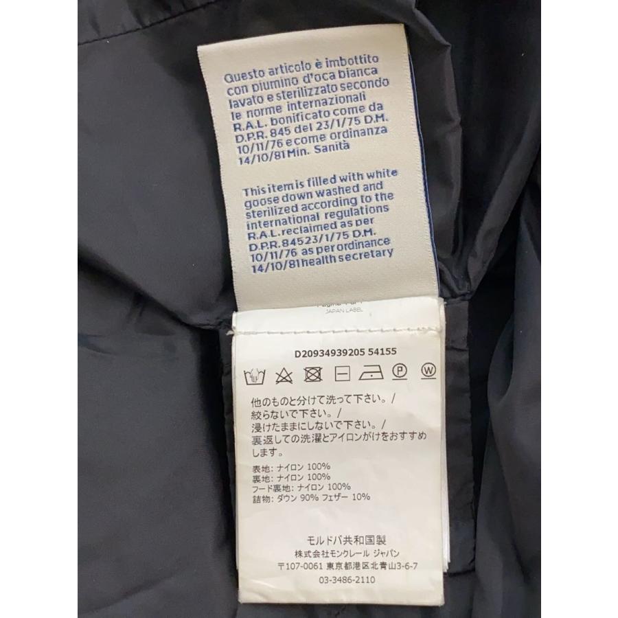 MONCLER◇grive giubbotto/ロングダウンジャケット/1/ナイロン/BLK