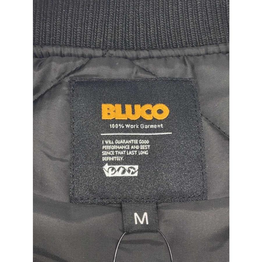 BLUCO◇キルティングベスト/M/コットン/BLK/無地/155-35-013