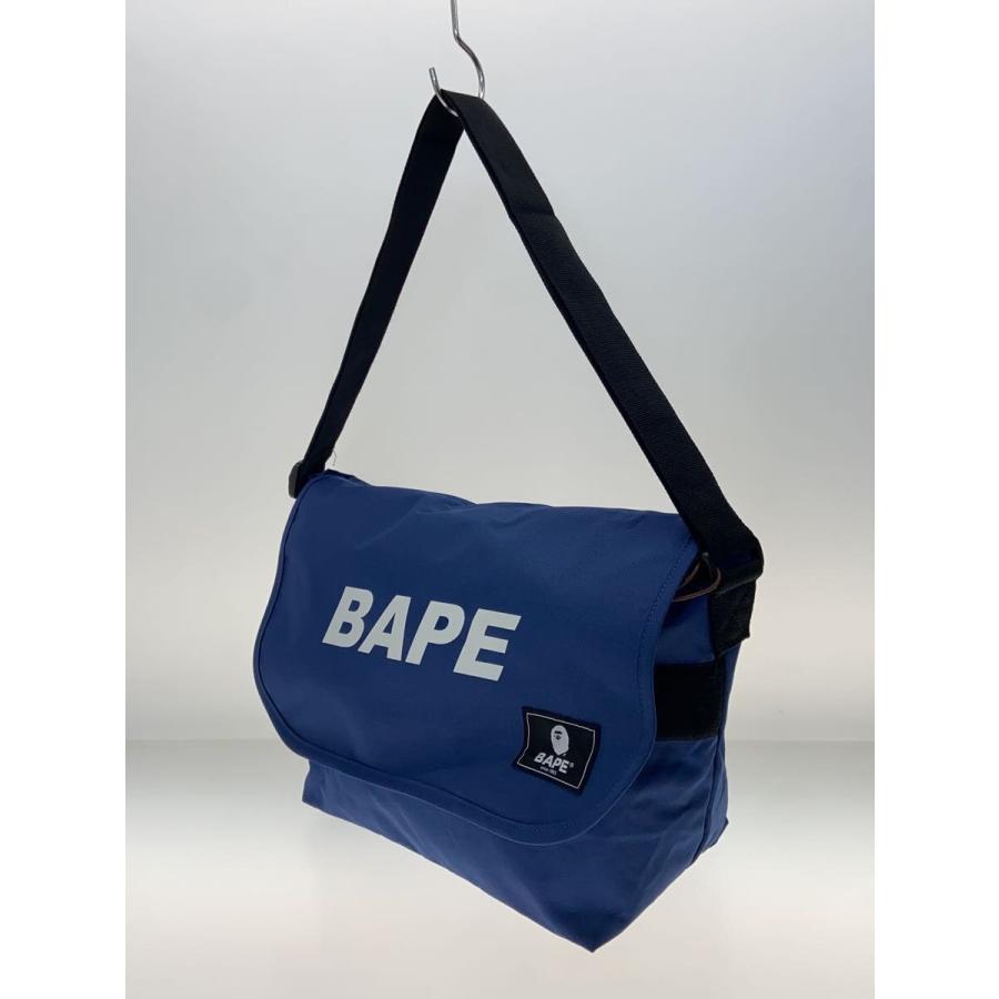 A BATHING APE◇ショルダーバッグ/ナイロン/BLU/001GDJ201002H