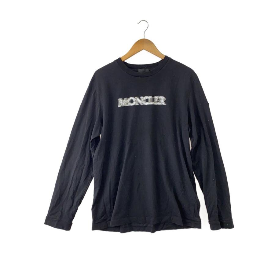 MONCLER◇長袖Tシャツ/L/コットン/ブラック/無地/K10918D00003