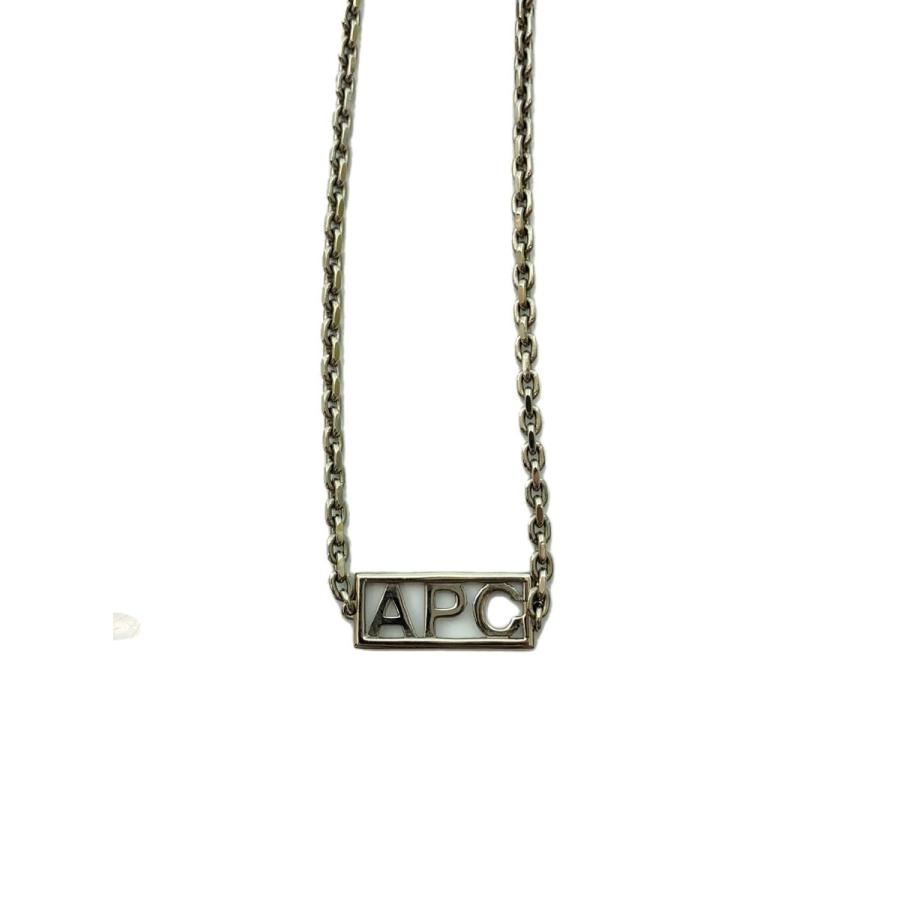 A.P.C. チェーンネックレス A.P.C.◇ロゴ/チェーンネックレス/--/SLV/トップ有/メンズ