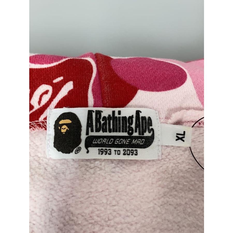 A BATHING APE◇ジップパーカー/XL/コットン/PNK/カモフラ