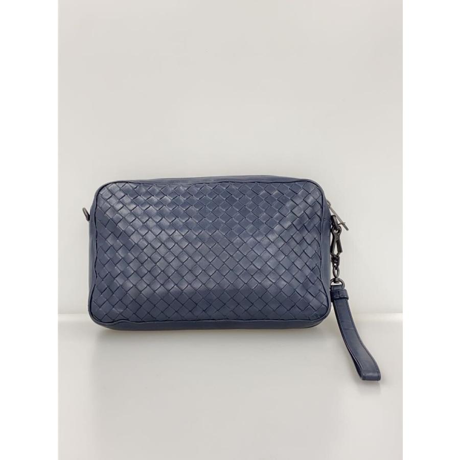 BOTTEGA VENETA◆セカンドバッグ/レザー/NVY/406021_2