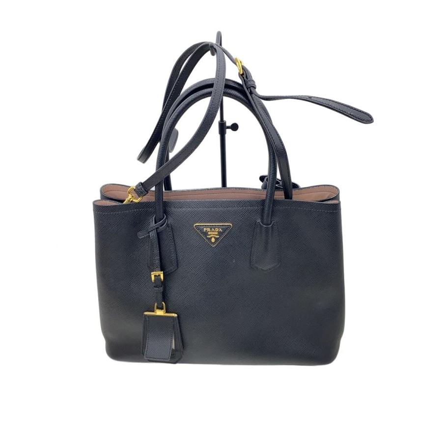 PRADA◇トートバッグ/レザー/BLK : セカンドストリートYahoo!店 - 通販