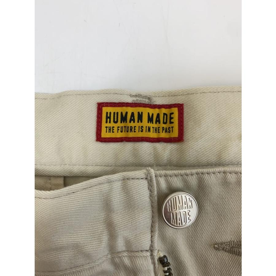 HUMAN MADE◇WIDE CHINO PANTS/ボトム/L/コットン/BEG/無地/HM31PT017