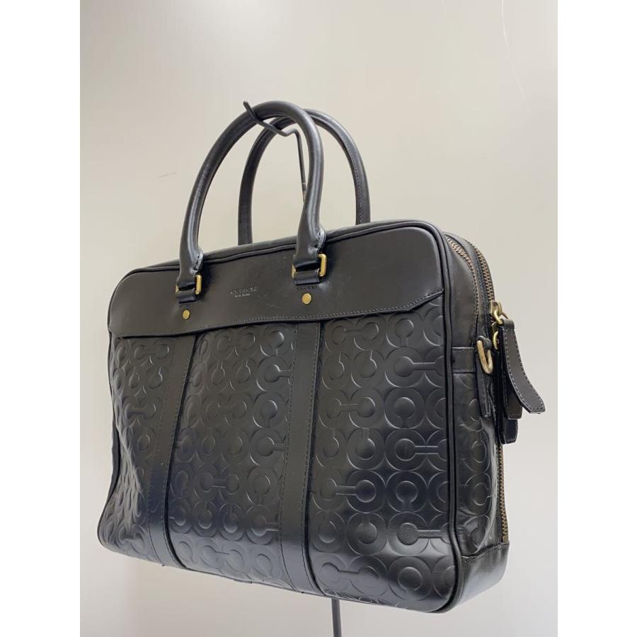 COACH◇ショルダーバッグ_オプアート/レザー/BLK 日本卸し売り Coach 