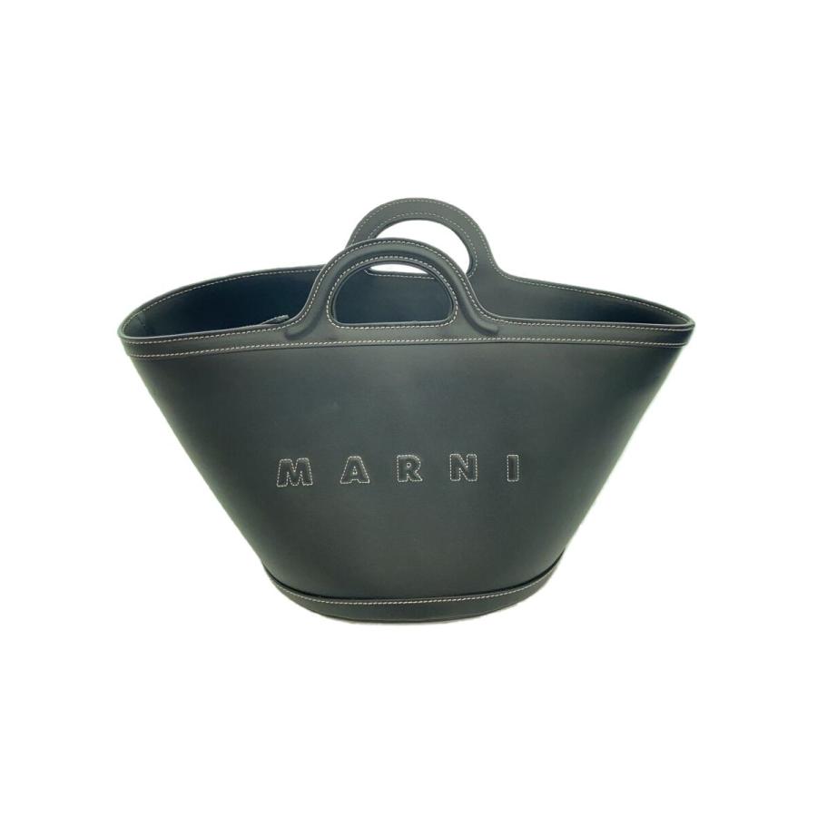 MARNI◇トートバッグ/レザー/BLK/Tropicalia : セカンドストリート