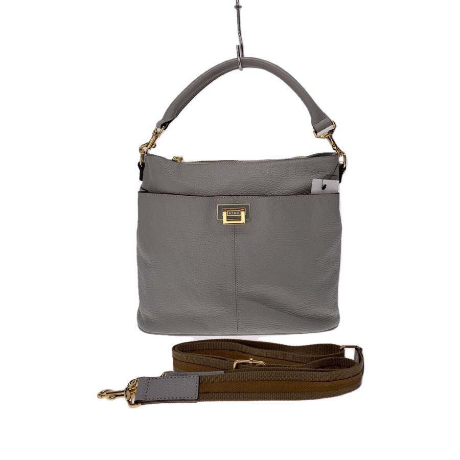 ATAO グレジュ ショルダーバッグ ATAO◇ショルダーバッグ/レザー/GRY// : セカンドストリートYahoo!店