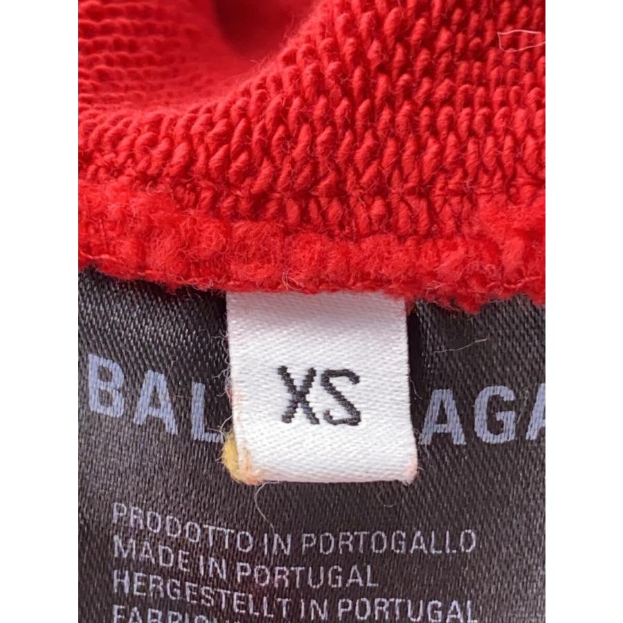 BALENCIAGA◇パーカー/XS/コットン/RED/600583/バレンシアガ