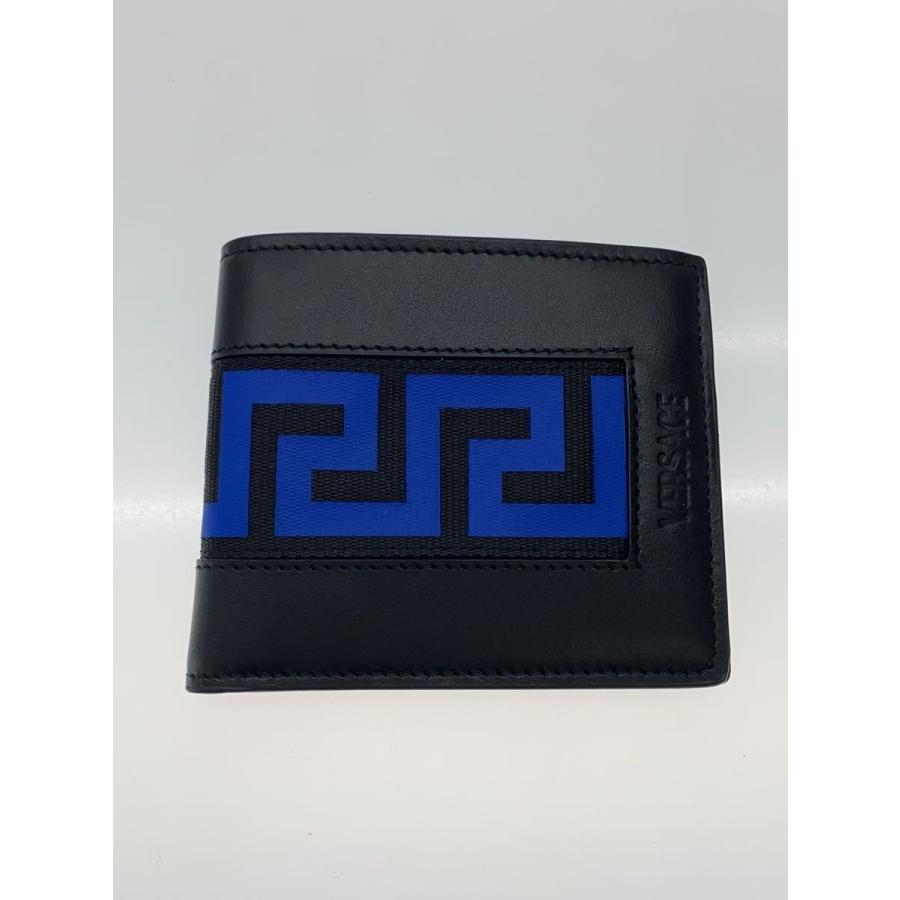 VERSACE◇2つ折り財布/レザー/BLK/メンズ/ヴェルサーチェ : セカンド