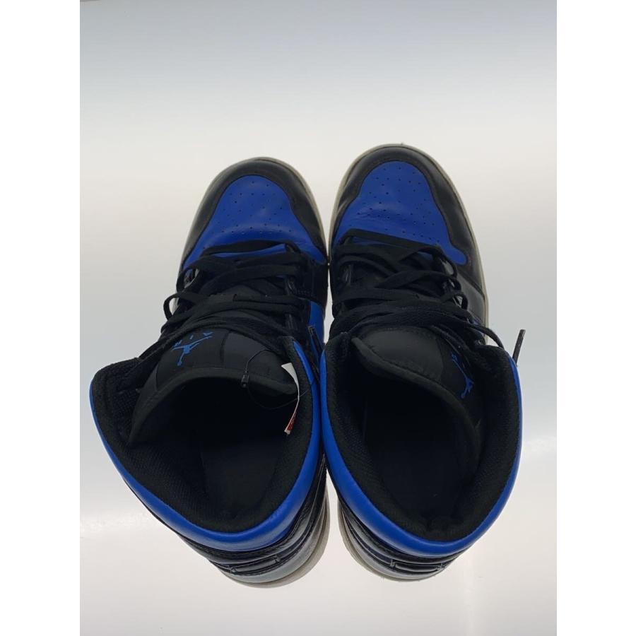 NIKE◇AIR JORDAN 1 MID_エア ジョーダン ミッド/27.5cm/BLU
