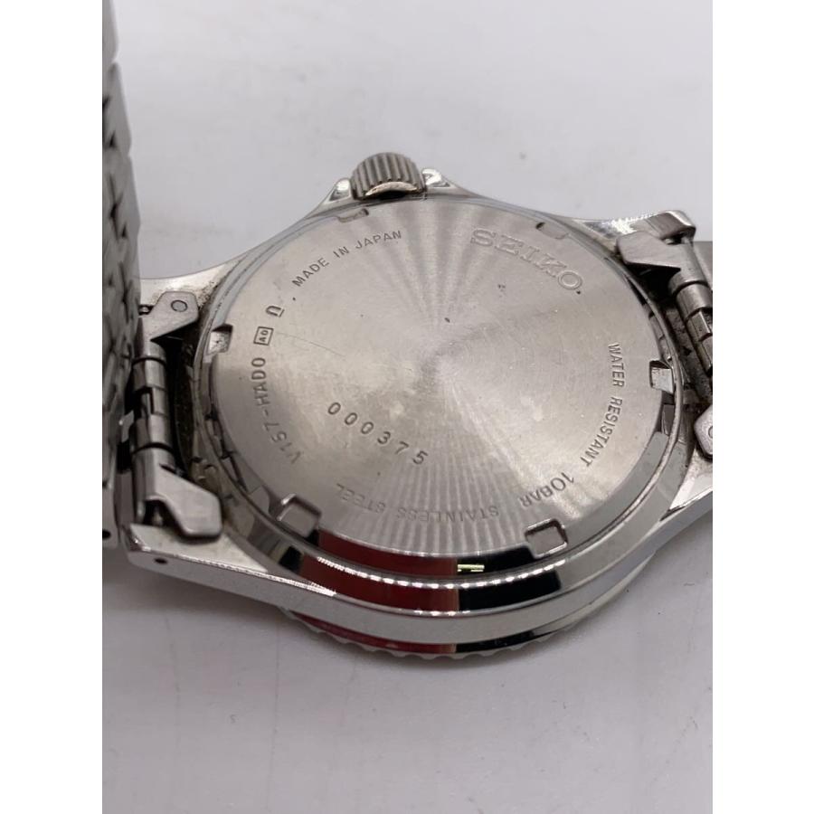 SEIKO◇ソーラー腕時計/アナログ/ステンレス/V157-HAD0/? NULL