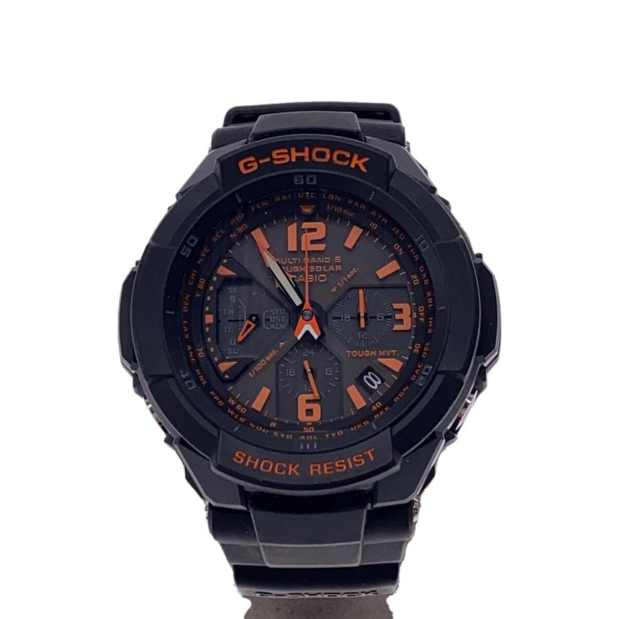 CASIO◇ソーラー腕時計・G-SHOCK/アナログ/BLK : セカンドストリート