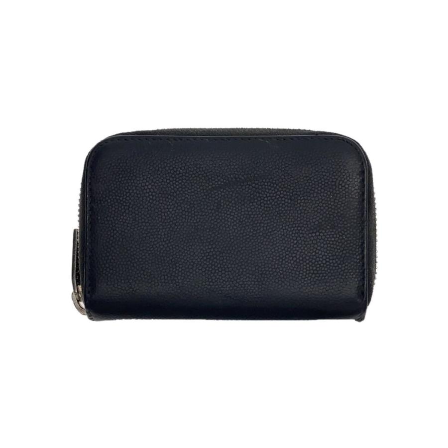 SAINT LAURENT◇コインケース/レザー/BLK/無地/メンズ : セカンド