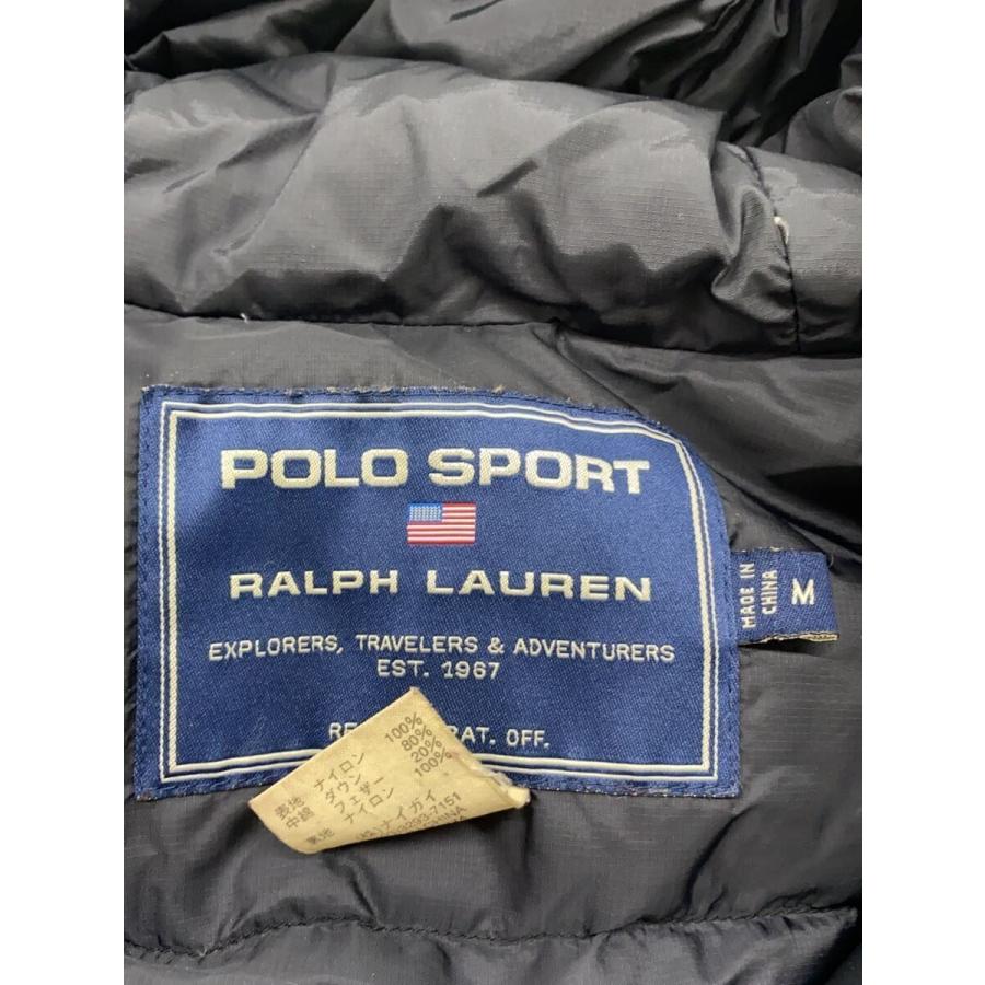 POLO SPORT◇ダウンジャケット/M/ナイロン/ブラック/無地 POLO SPORT◇ダウンジャケット/M/ナイロン/ブラック/無地