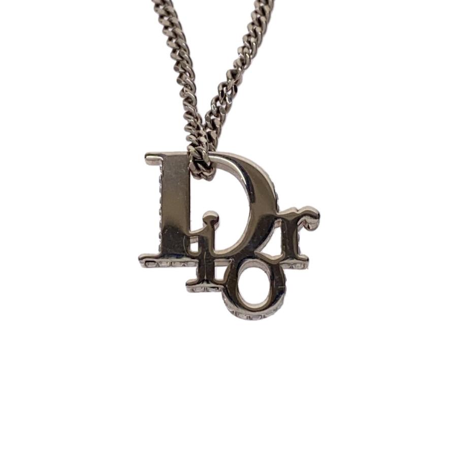 Christian Dior◇ペンダントネックレスディオール オブリーク 真鍮