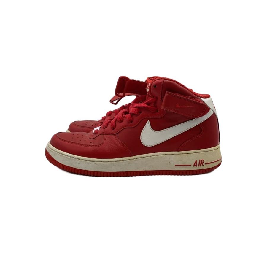 NIKE◇AIR FORCE 1 MID 07/エアフォースミッド/レッド/315123-601/28cm