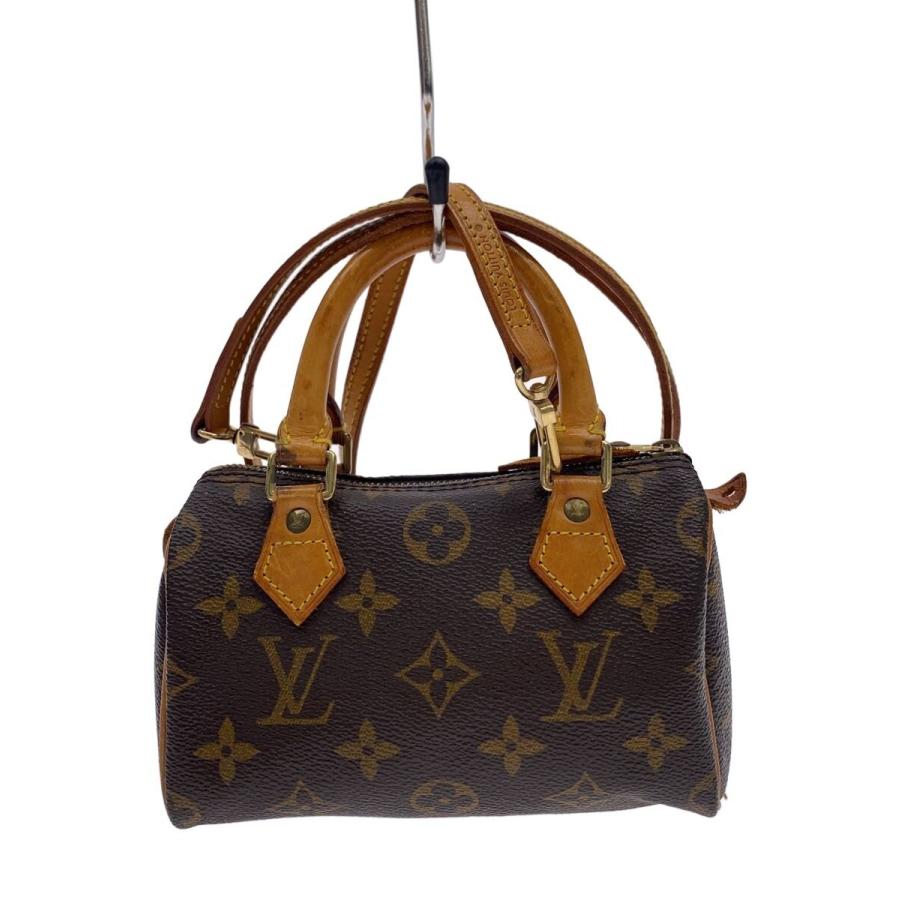 LOUIS VUITTON◇ミニ・スピーディ_モノグラム・キャンバス/PVC/BRW