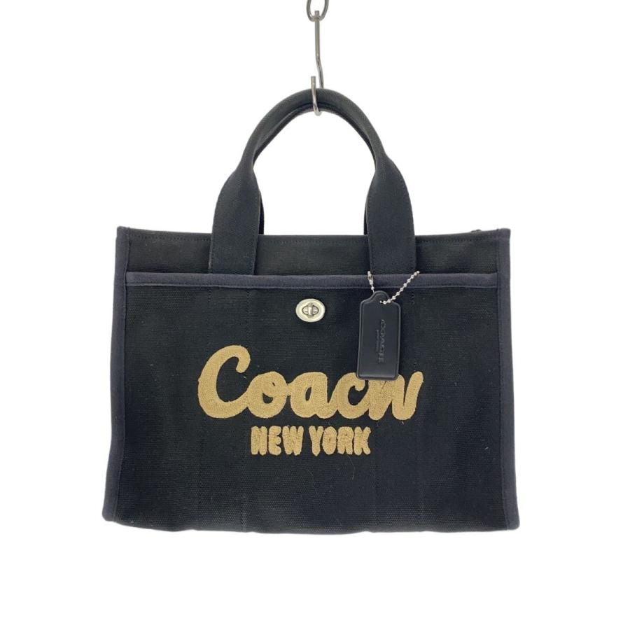 COACH カーゴトート 新品未使用 COACH◇カーゴ・トート/キャンバス/BLK : セカンドストリートYahoo!店