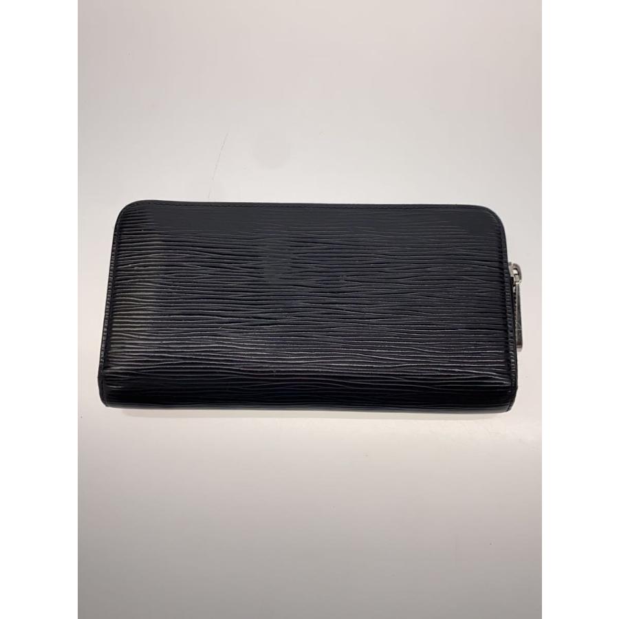 LOUIS VUITTON◇ジッピー・ウォレット_エピ_BLK/レザー/BLK LOUIS VUITTON◇ジッピー・ウォレット_エピ_BLK/レザー/BLK