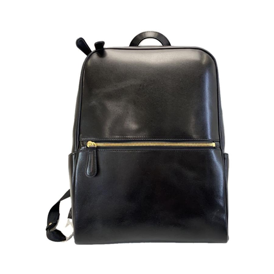 SOMÉS ブラック レザーリュック SOMES SADDLE◇リュック/レザー/BLK