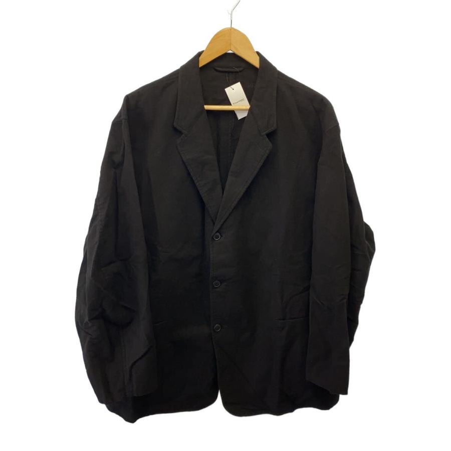 COMOLI◇25AW/コットンネル ジャケット/2/コットン/BLK/C03-01004 