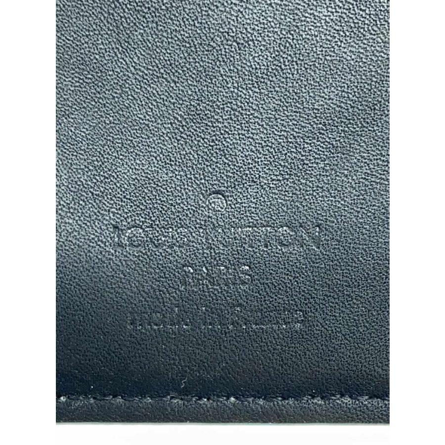 LOUIS VUITTON◇ポルト・フォイユ・ブラザ_ダーク・アンフィニティ_BLK