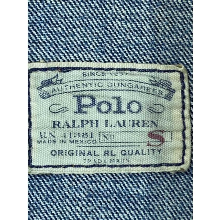 POLO RALPH LAUREN◇デニムジャケット/ダメージ加工/ペイント/S/IDG 
