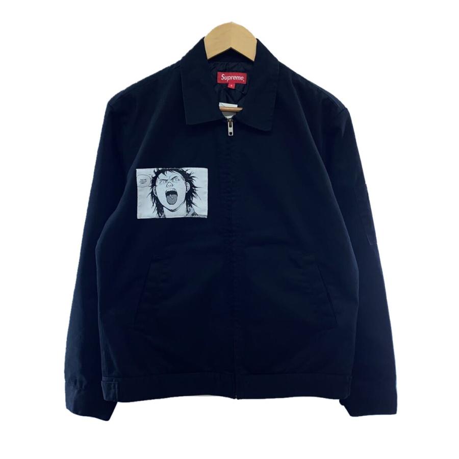 Supreme◇17AW/akira/両面プリント/ワークジャケット/S/コットン/BLK