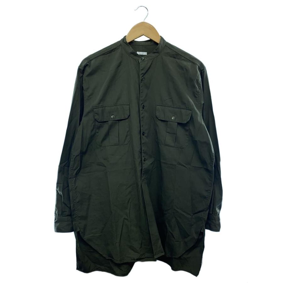 COMOLI◇コトンネルプルオーバーシャツ/2/コットン/KHK/L03-02006
