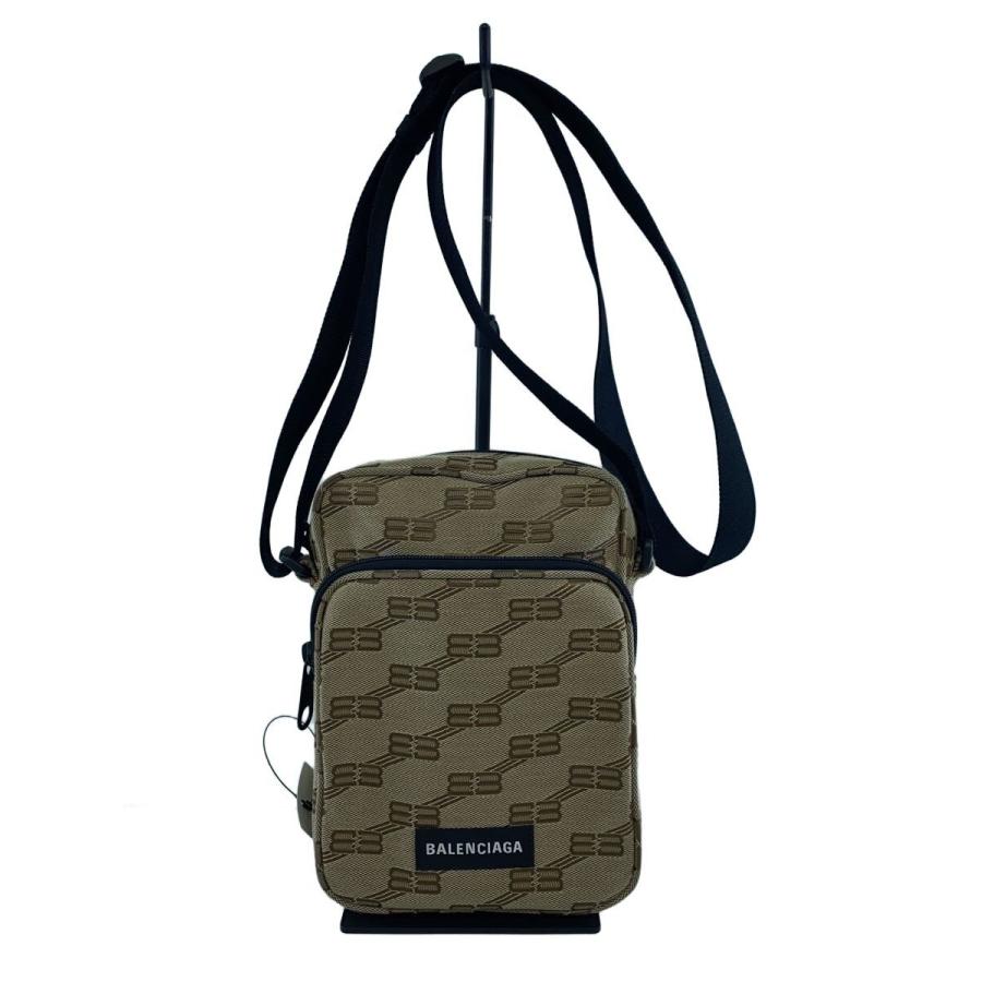 【極美品】BALENCIAGA ワンショルダーバッグ アクセサリーポーチ BB柄 BALENCIAGA◇BBモノグラム/ショルダーバッグ/BRW/767909 2755