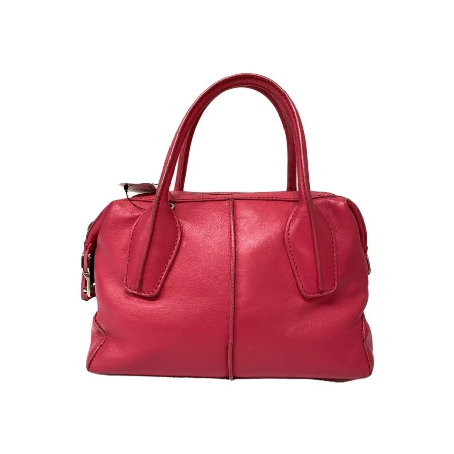 TOD'S◇角スレ有/使用感有/ショルダーバッグ/レザー/PNK : セカンド