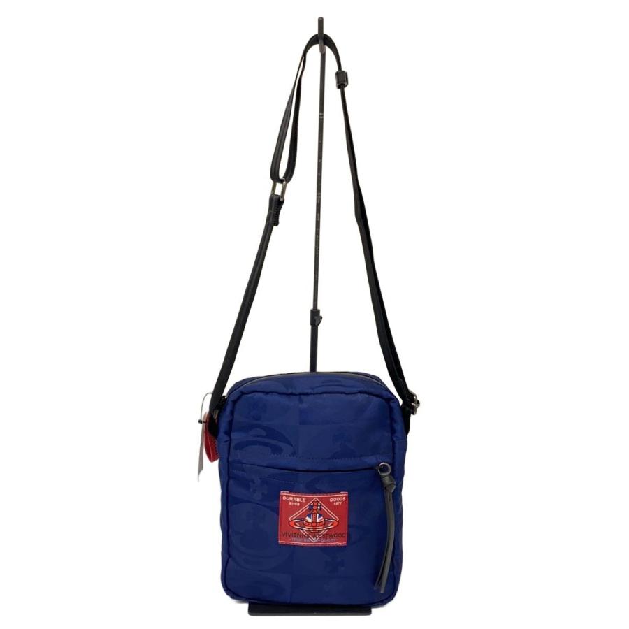 【chuke】VIviennWestwood チェッカーORB ショルダー Vivienne Westwood◇チェッカーORB/ショルダーバッグ/NVY : セカンド