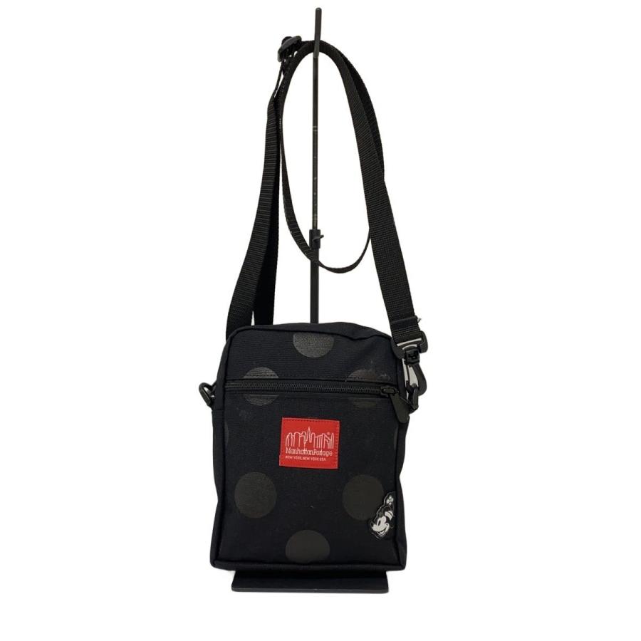 マンハッタンポーテージ　ショルダー　ミニー Manhattan Portage◇ショルダーバッグ/BLK/ドット/ミニーマウス