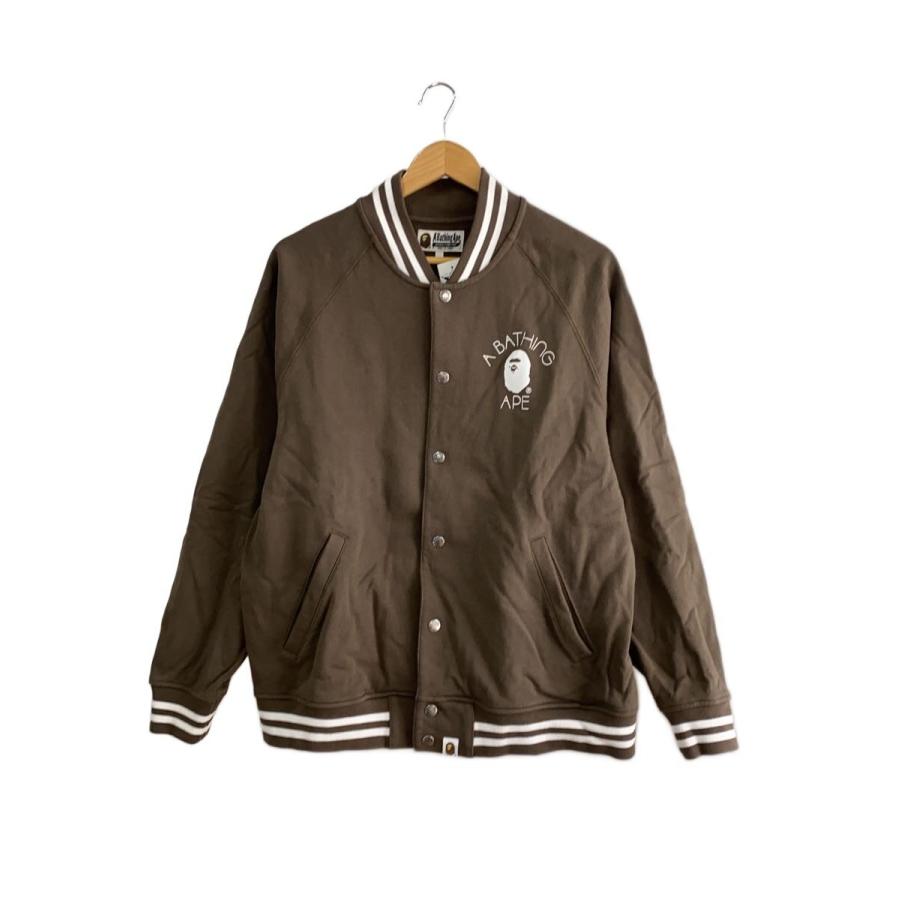 A BATHING APE◇スタジャン/L/コットン/BRW : セカンドストリートYahoo 