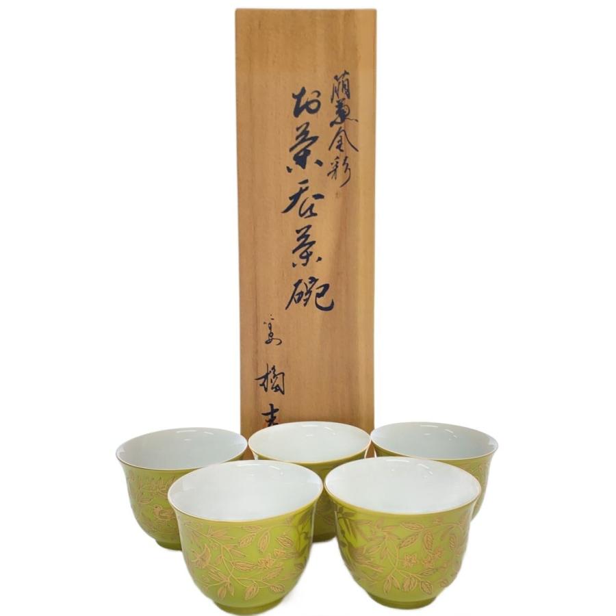 たち吉◇湯呑/5点セット/GRN/金彩葡萄/箱有 : セカンドストリートYahoo