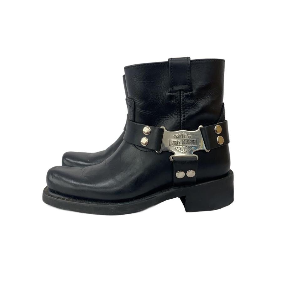 HARLEY DAVIDSON◇エンジニアブーツ/US7/BLK/レザー/97291